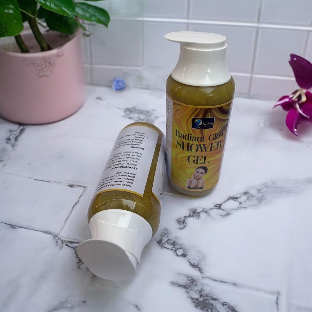adiant Glow Shower Gel for Even Skin Tone | Soleil Beauty
