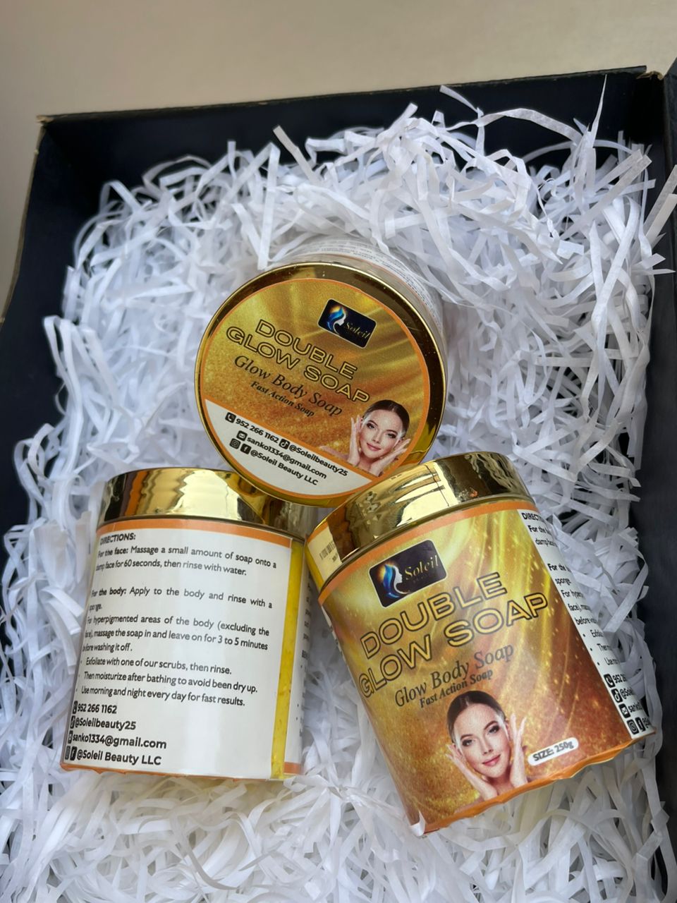 Double Glow Soap 500gm for Radiant Skin | Soleil Beauty