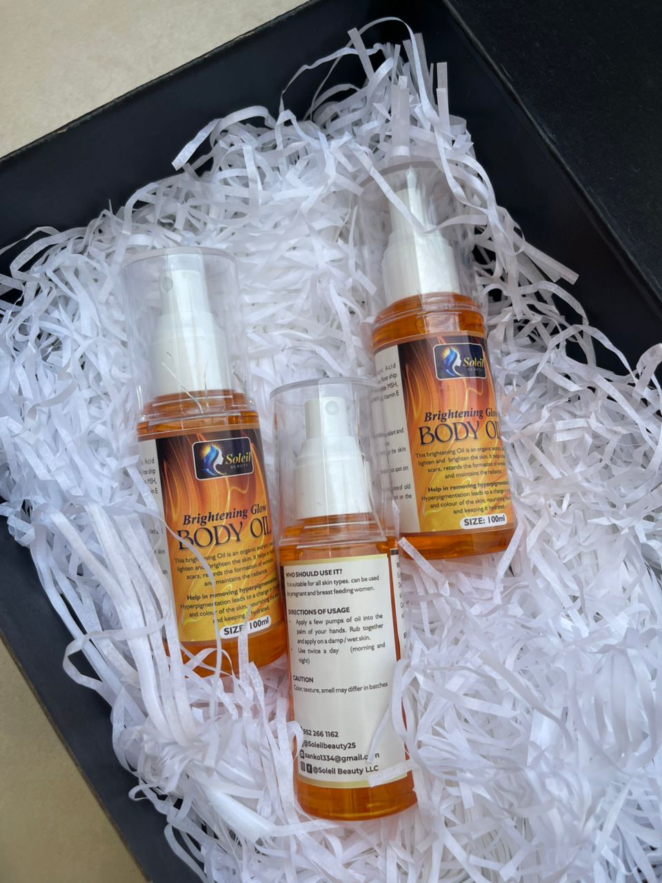 Brightening Body Oil for Glowing Skin | Soleil Beauty