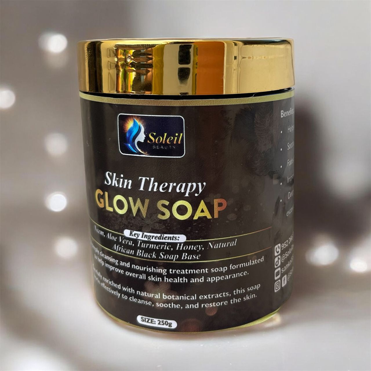 Skin Therapy Glow Soap 500gm for Even Skin Tone