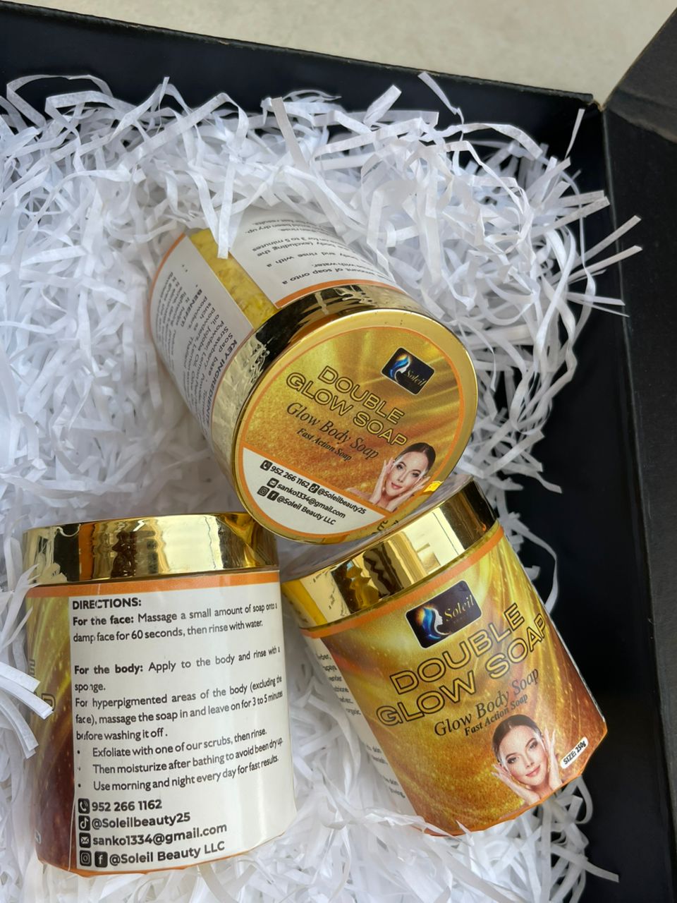 Double Glow Soap 500gm for Radiant Skin | Soleil Beauty