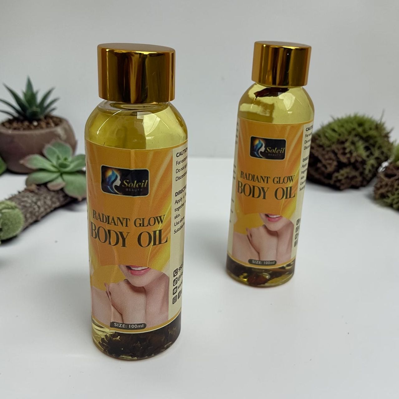 Radiant Glow Body Oil for Smooth Skin | Soleil Beauty